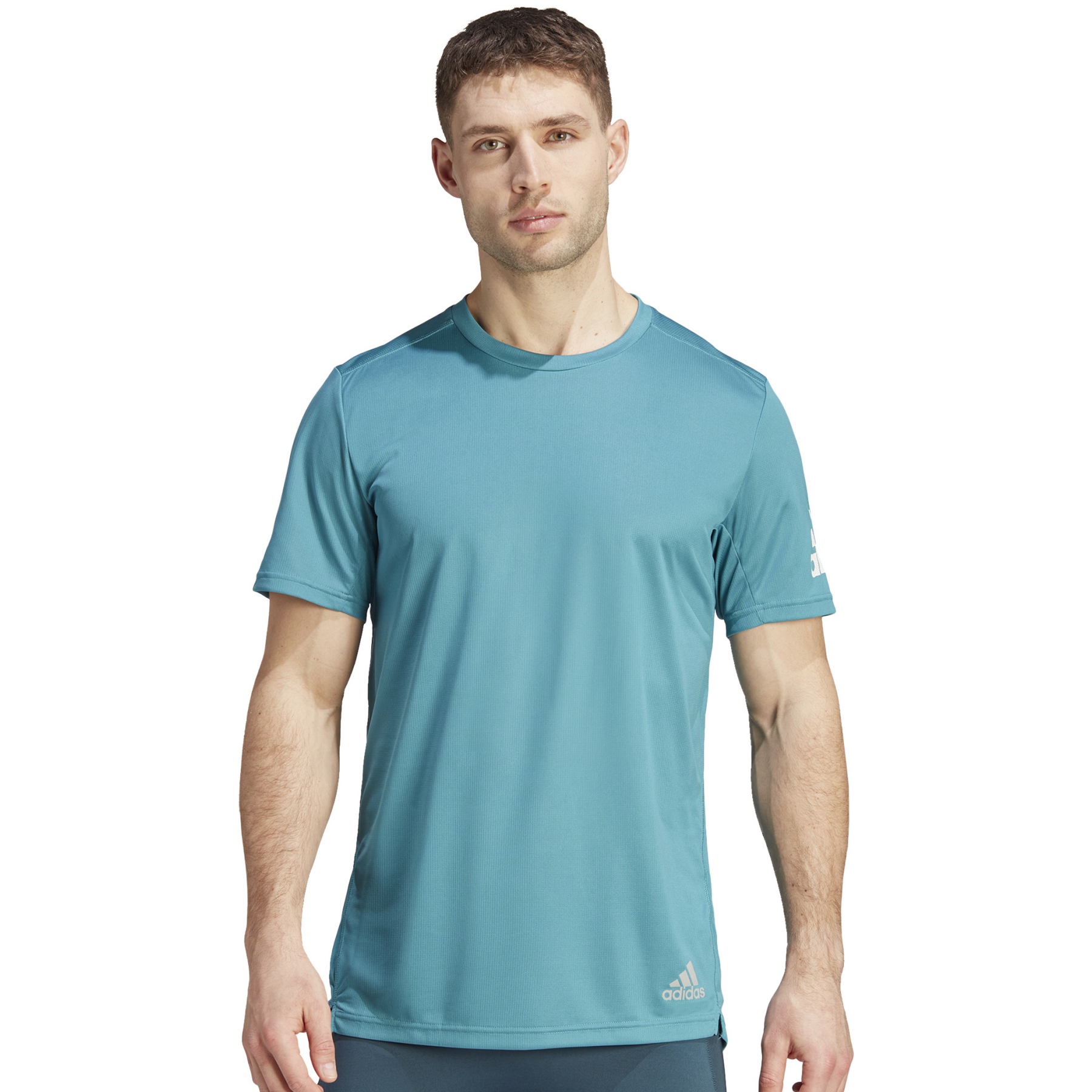 Produktbild von adidas Men&#039;s Run It Shortsleeve Shirt - arctic fuse IJ6834