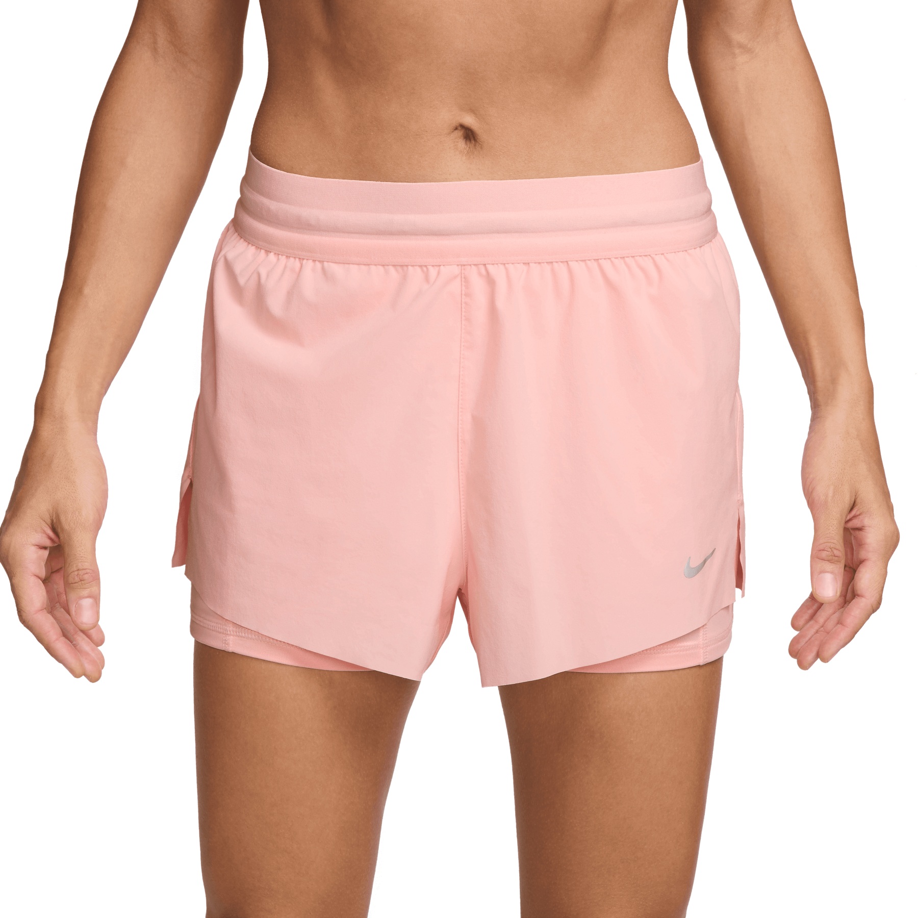 Bild von Nike Swift Dri-FIT 2-in-1 Shorts Damen - atmosphere/reflective silver HJ5376-607