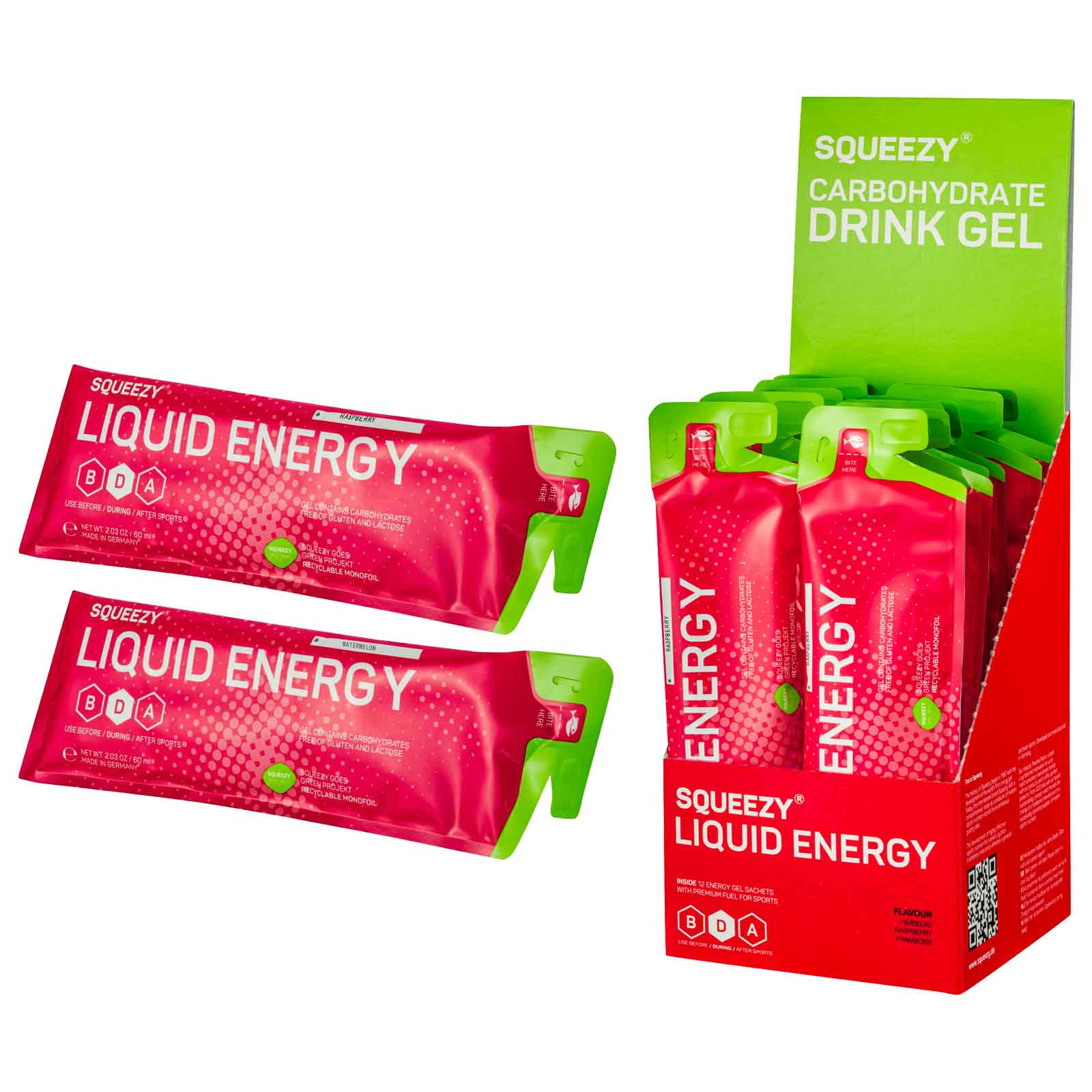 Picture of Squeezy Liquid Energy - Carbohydrate Gel - 12x60ml