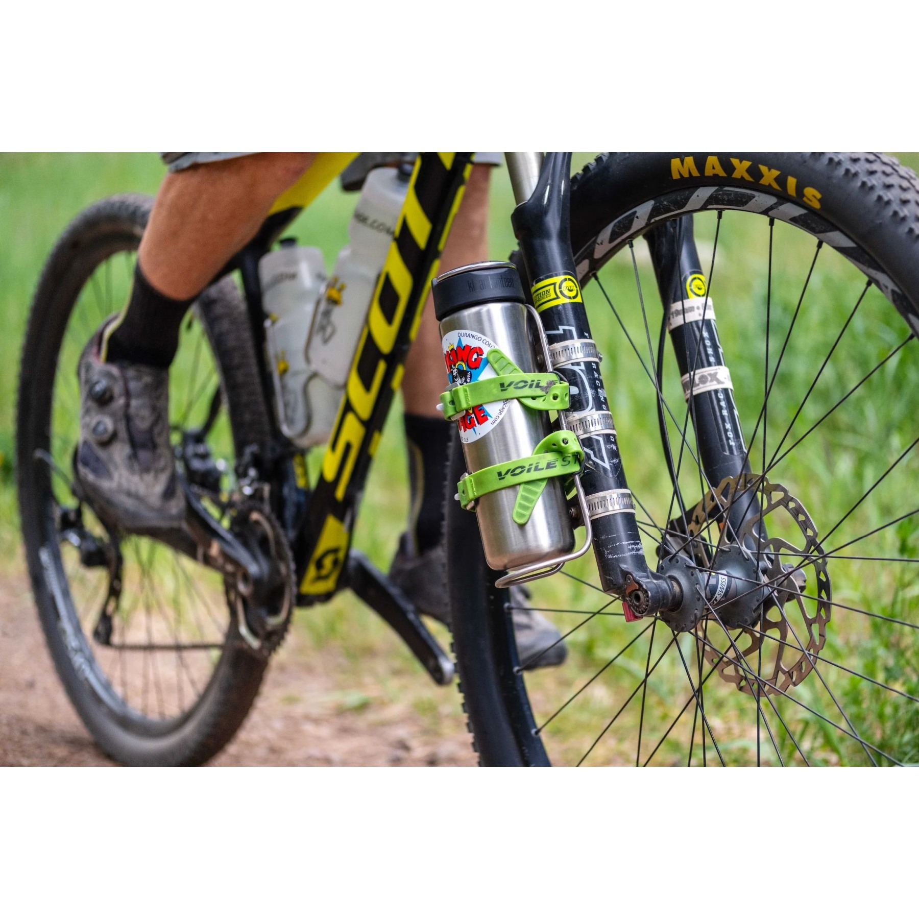 King Cage Manything Cage Solid Rod + Straps - Titanium | BIKE24
