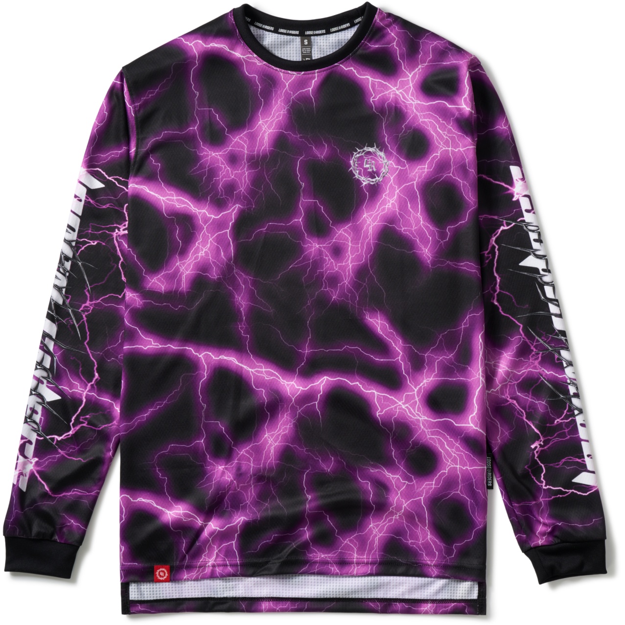 Image of Loose Riders Racing Long Sleeve Jersey Men - Lightning Purple