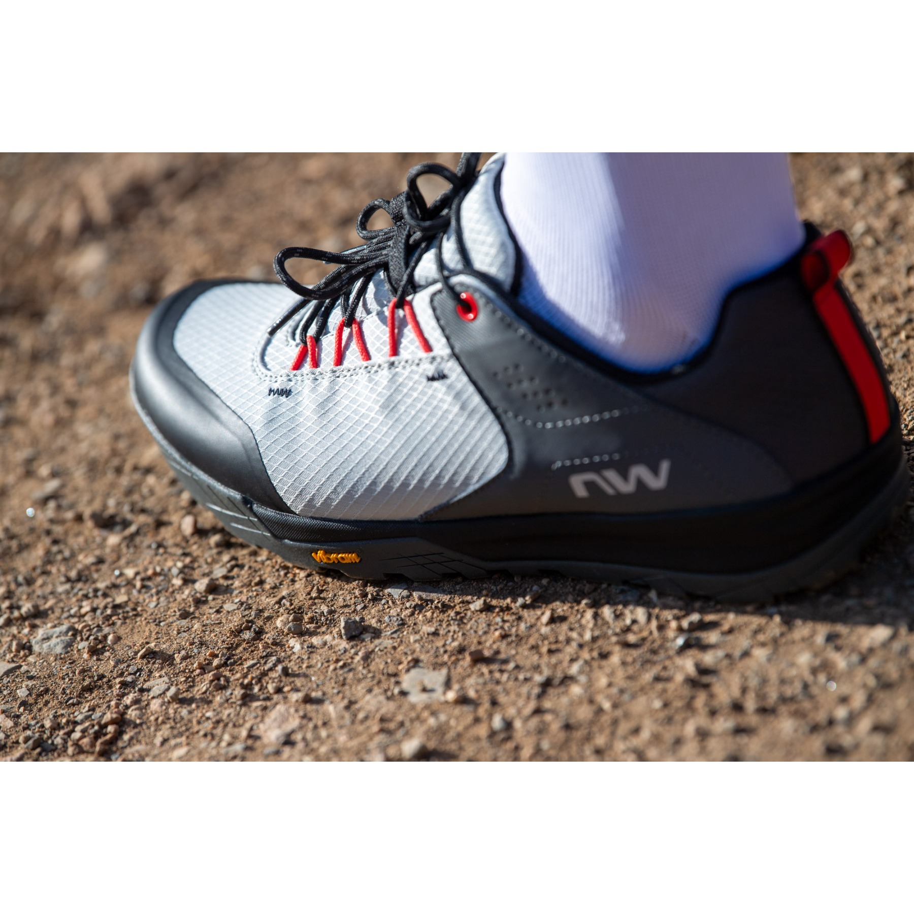 Northwave Rockit MTB Shoes Men - light grey/red fluo 88 | BIKE24