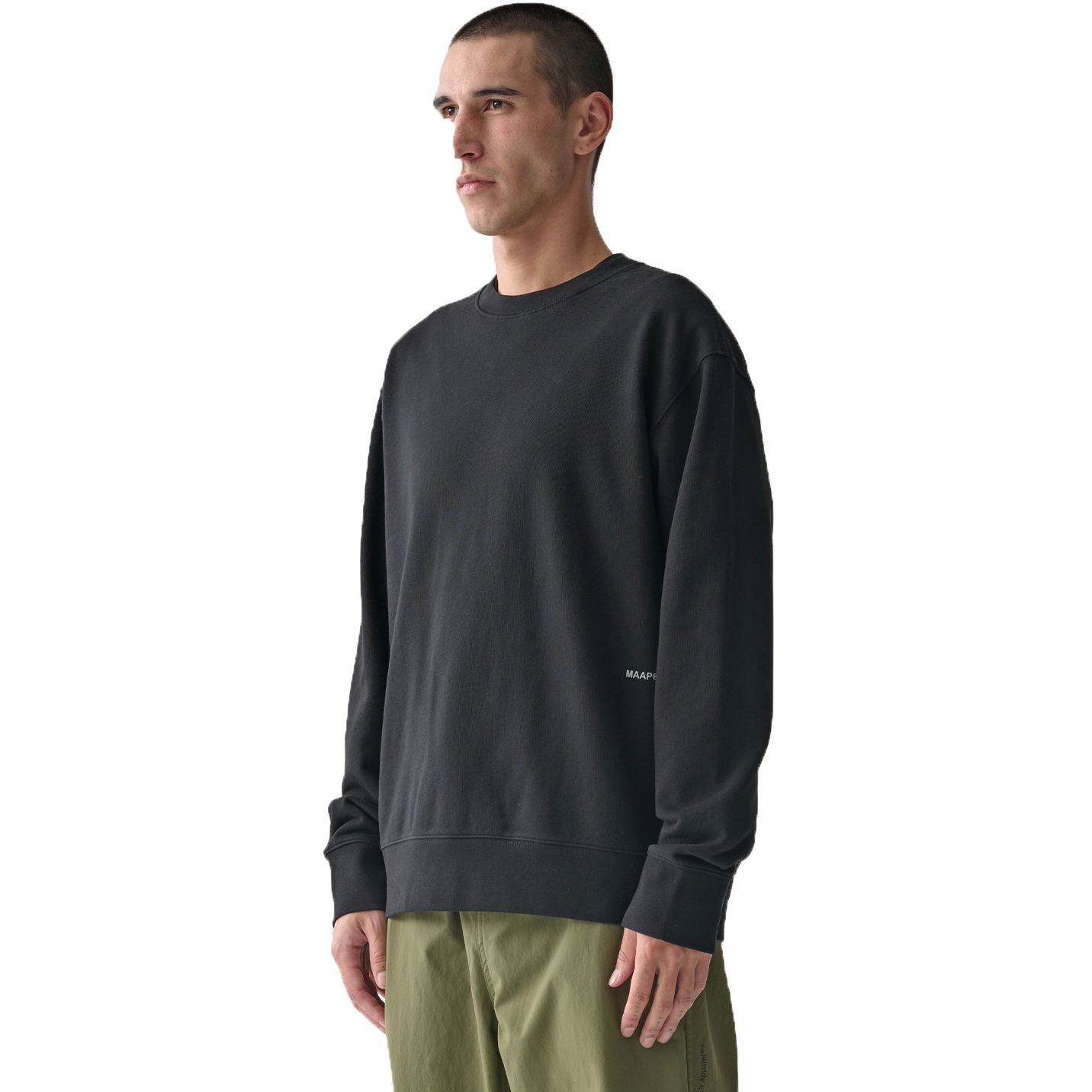 Produktbild von MAAP Essentials Crew Sweatshirt Herren - schwarz