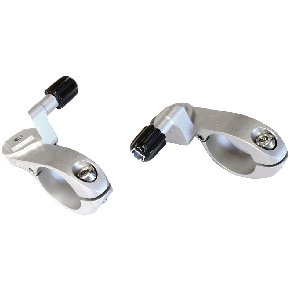 Image of Paul Component Thumbie Microshift Thumb Shifter Adapter - Pair - silver