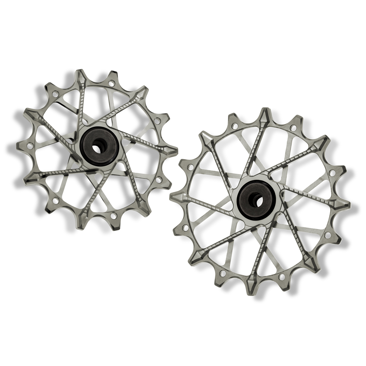 Produktbild von Garbaruk Schaltungsrädchen für Shimano und Sram Transmission | 14-16 Zähne | 12-fach - silber