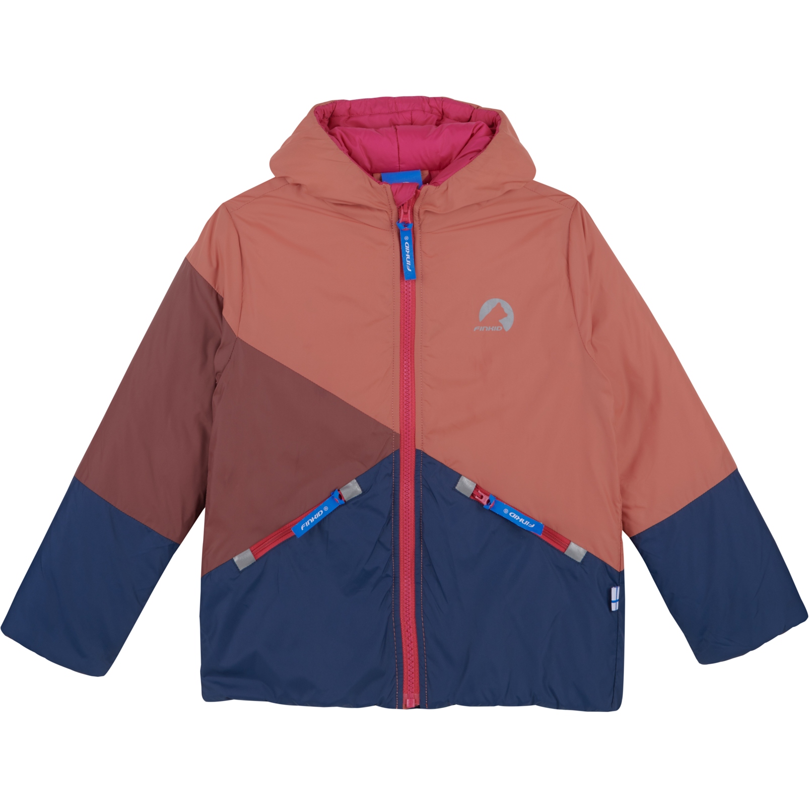 Picture of Finkid SIRKUS Zip-In Inner Jacket Kids - terra cotta/navy