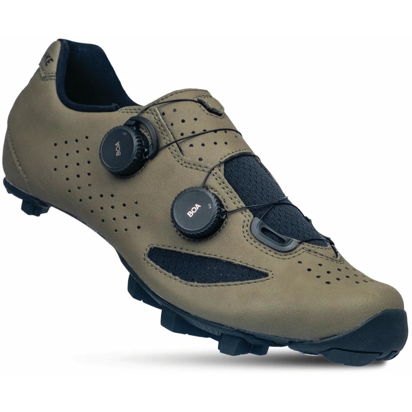 Picture of Lake MX239-X Wide Gravel Shoes Men - clarino stone/black