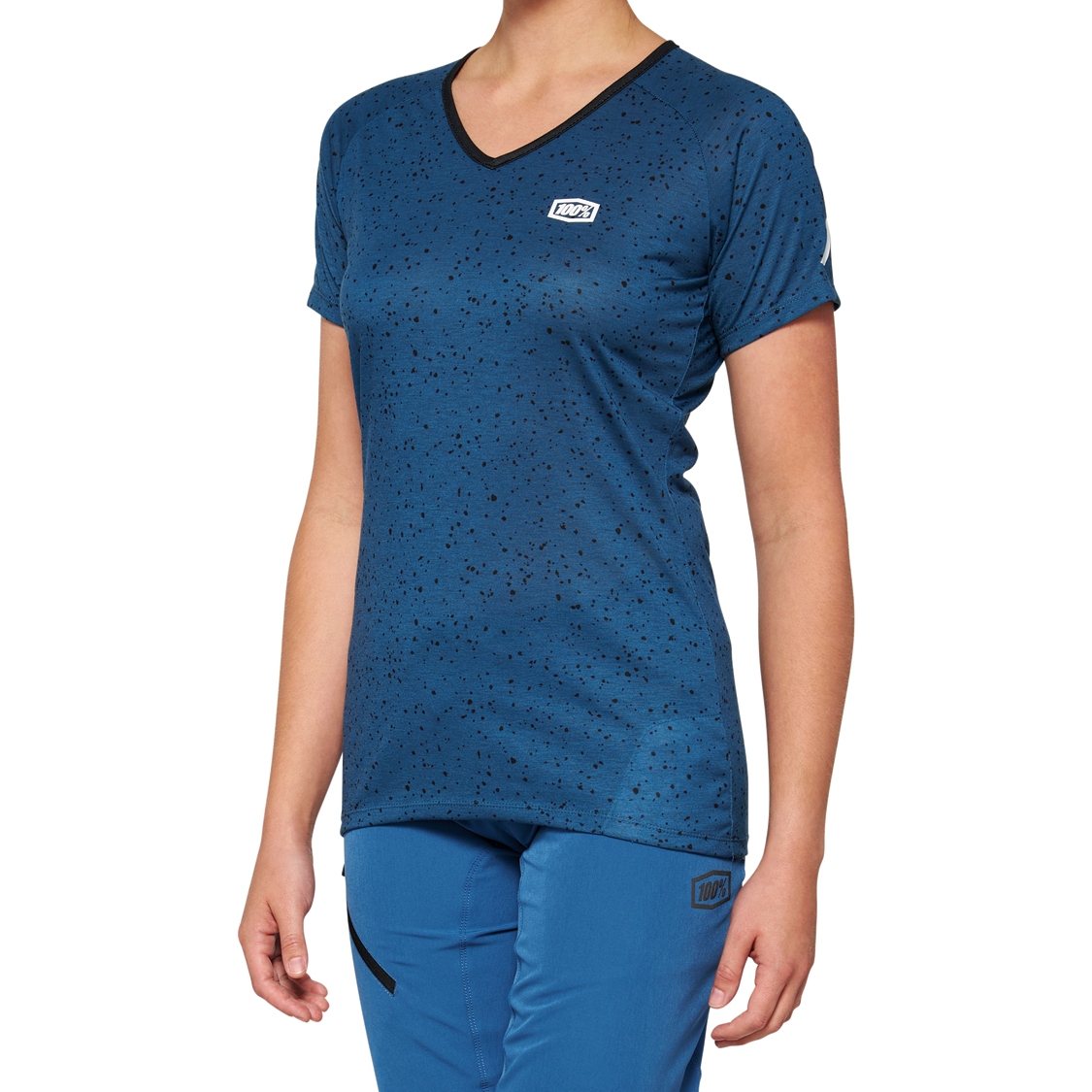 Foto van 100% Airmatic Fietsshirt met Korte Mouwen Dames - slate blue