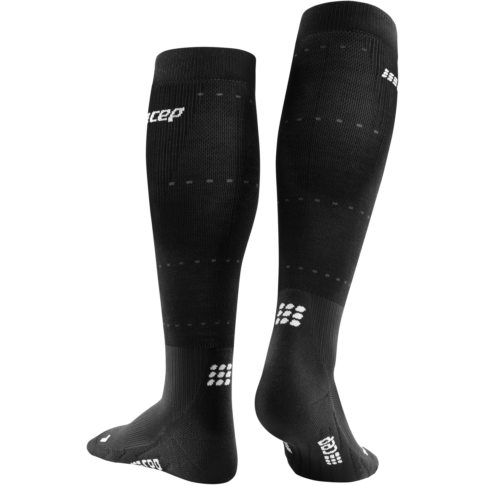 CEP Chaussettes de Compression Homme Infrared Recovery noir/noir
