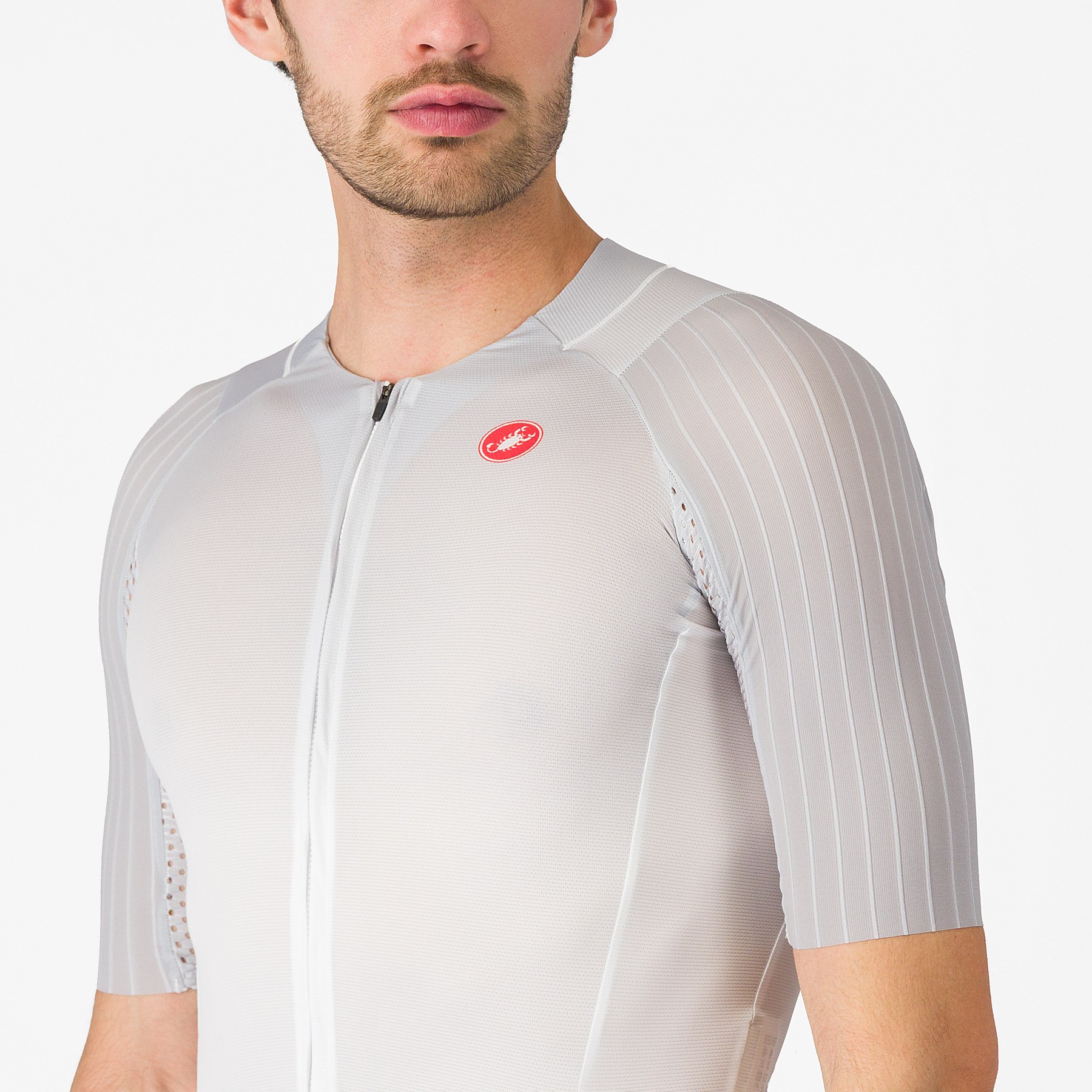 Castelli Free Sanremo 3 Suit Short Sleeve Men - white/black 101