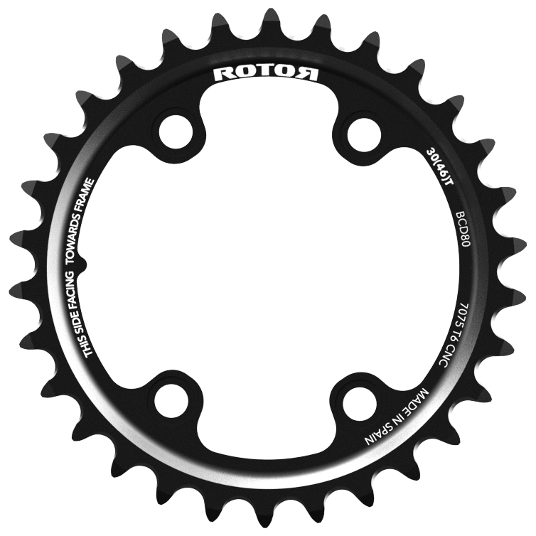 Picture of Rotor Chainring - Shimano GRX | BCD 80x4 | Round
