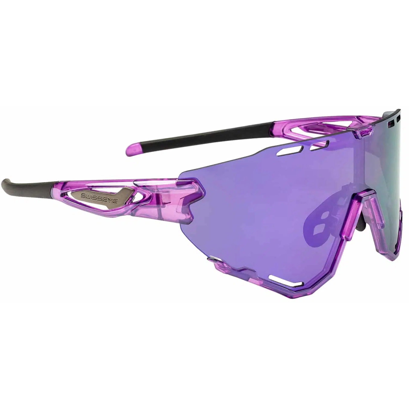 Produktbild von Swiss Eye Mantra Brille - Shiny Laser Purple - Smoke Purple Revo 13025