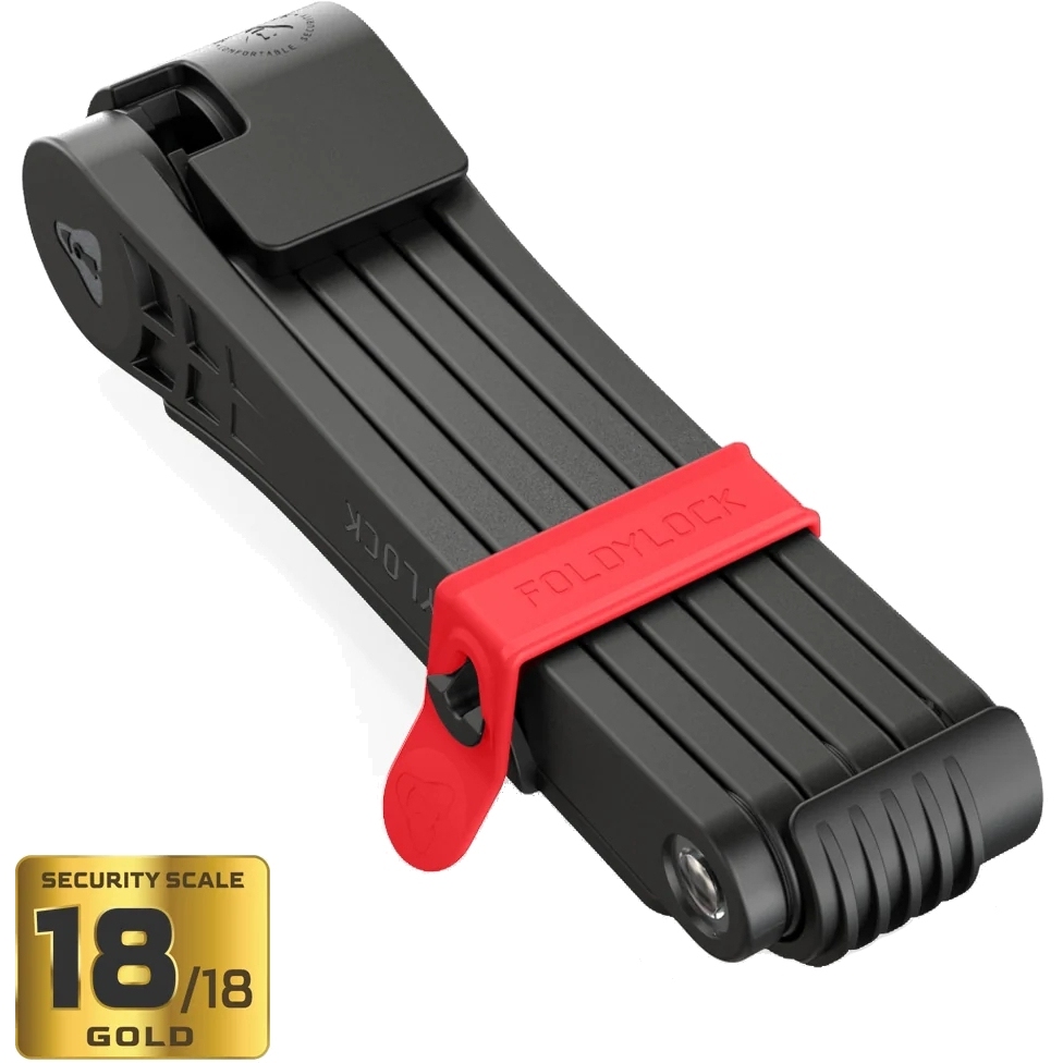 Seatylock Foldylock Elite - 110cm Folding Lock - black/red | BIKE24