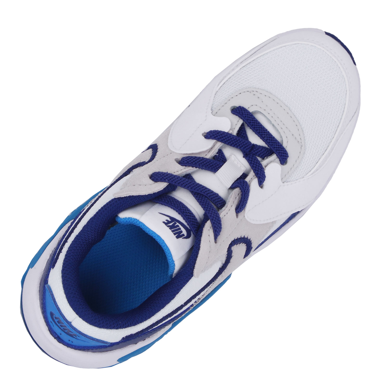 Nike Air Max Excee Little Kids' Shoes - white/deep royal blue-photo blue  FB3059-100