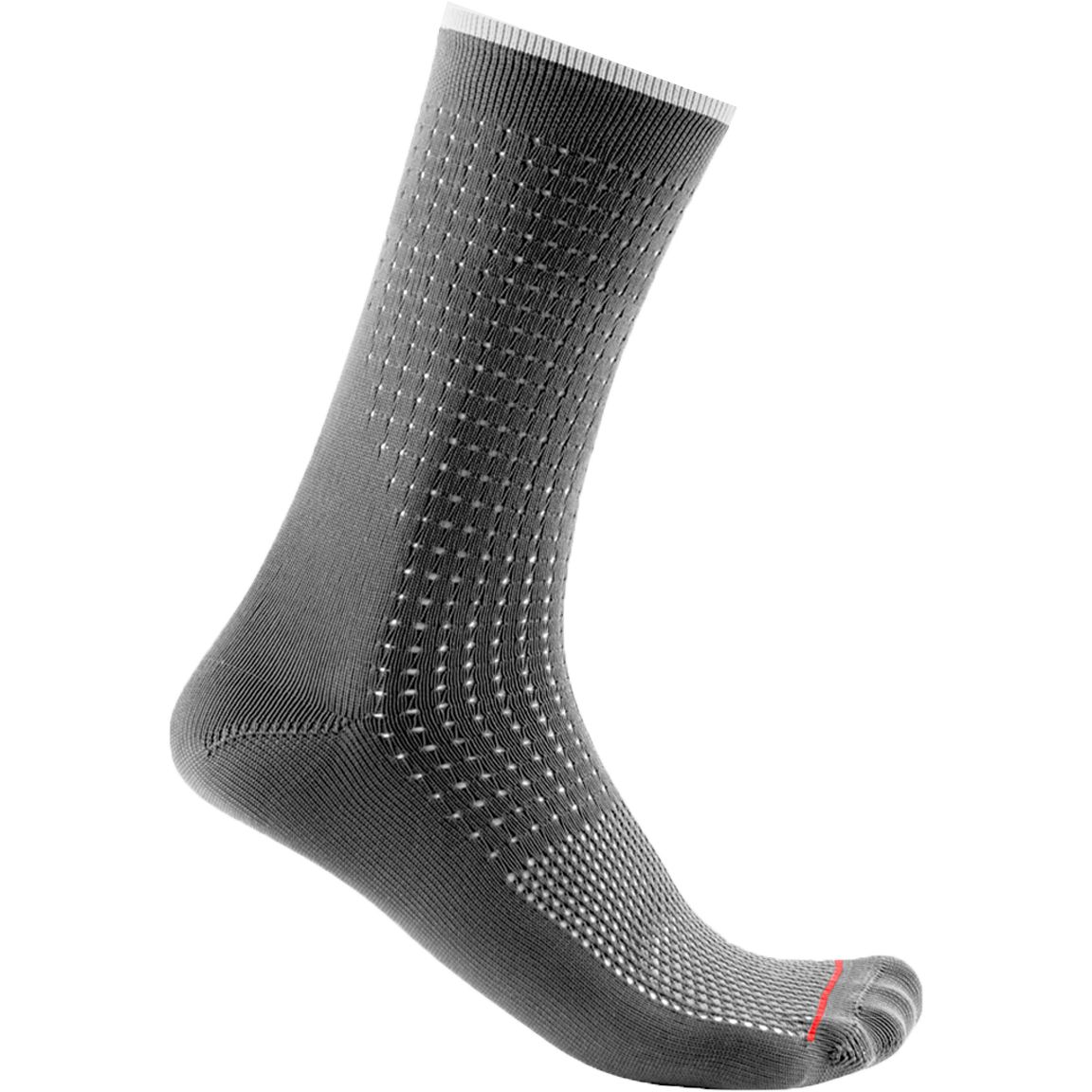 Picture of Castelli Premio 18 Socks - gunmetal grey 125