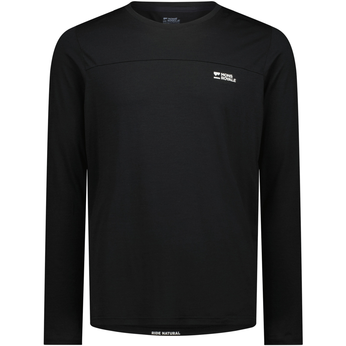 Produktbild von Mons Royale Diversion Merino Fahrrad-Langarmtrikot Herren - schwarz
