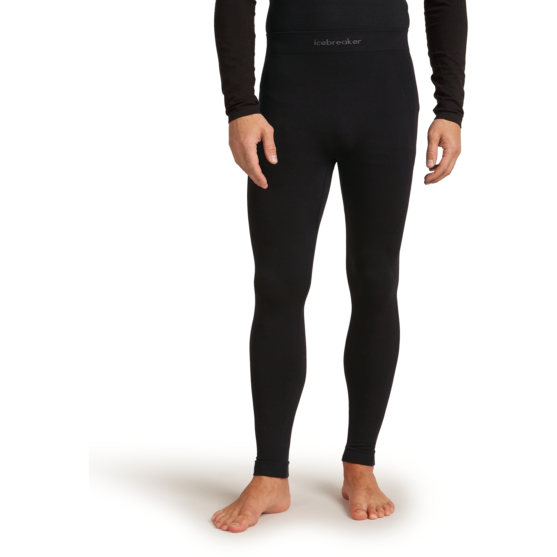 Bild von Icebreaker Merino 260 ZoneKnit™ Seamless 27" Leggings Herren - Schwarz