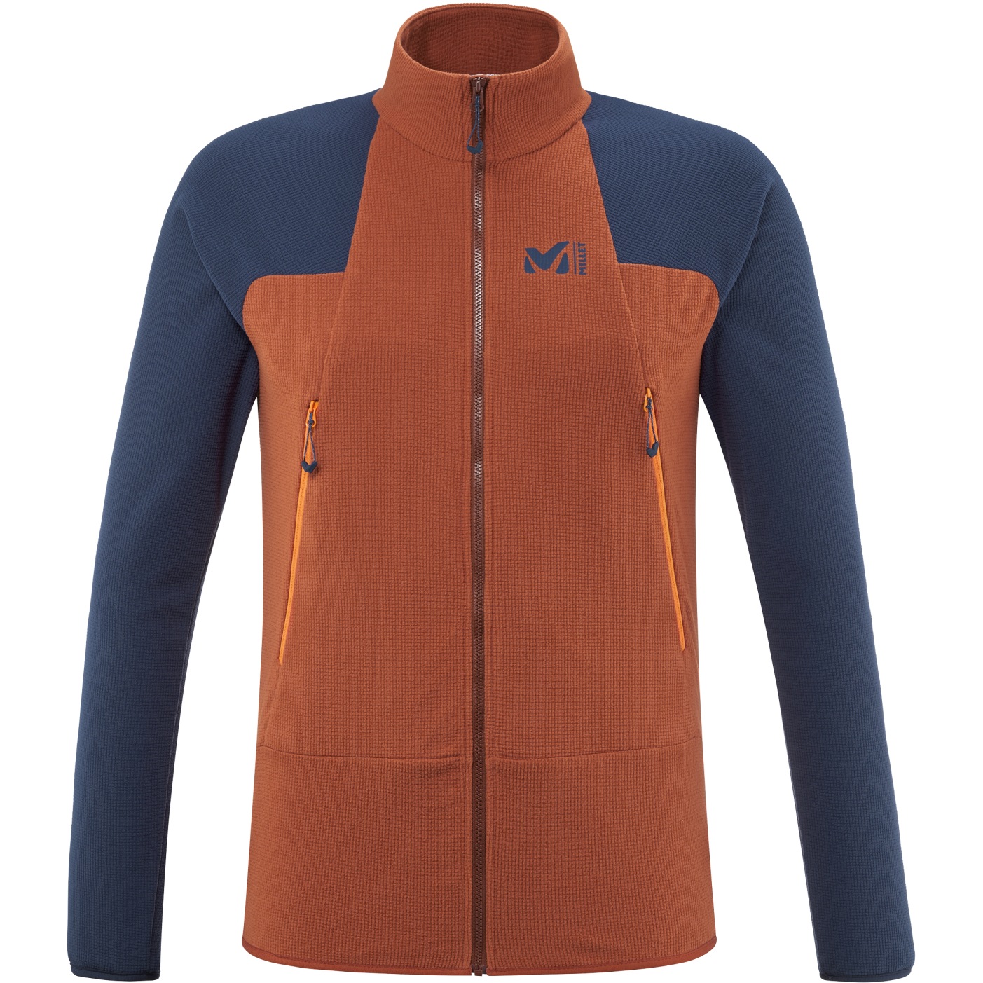 Image of Millet K Lightgrid Men's Fleece Jacket - Rust/Saphir