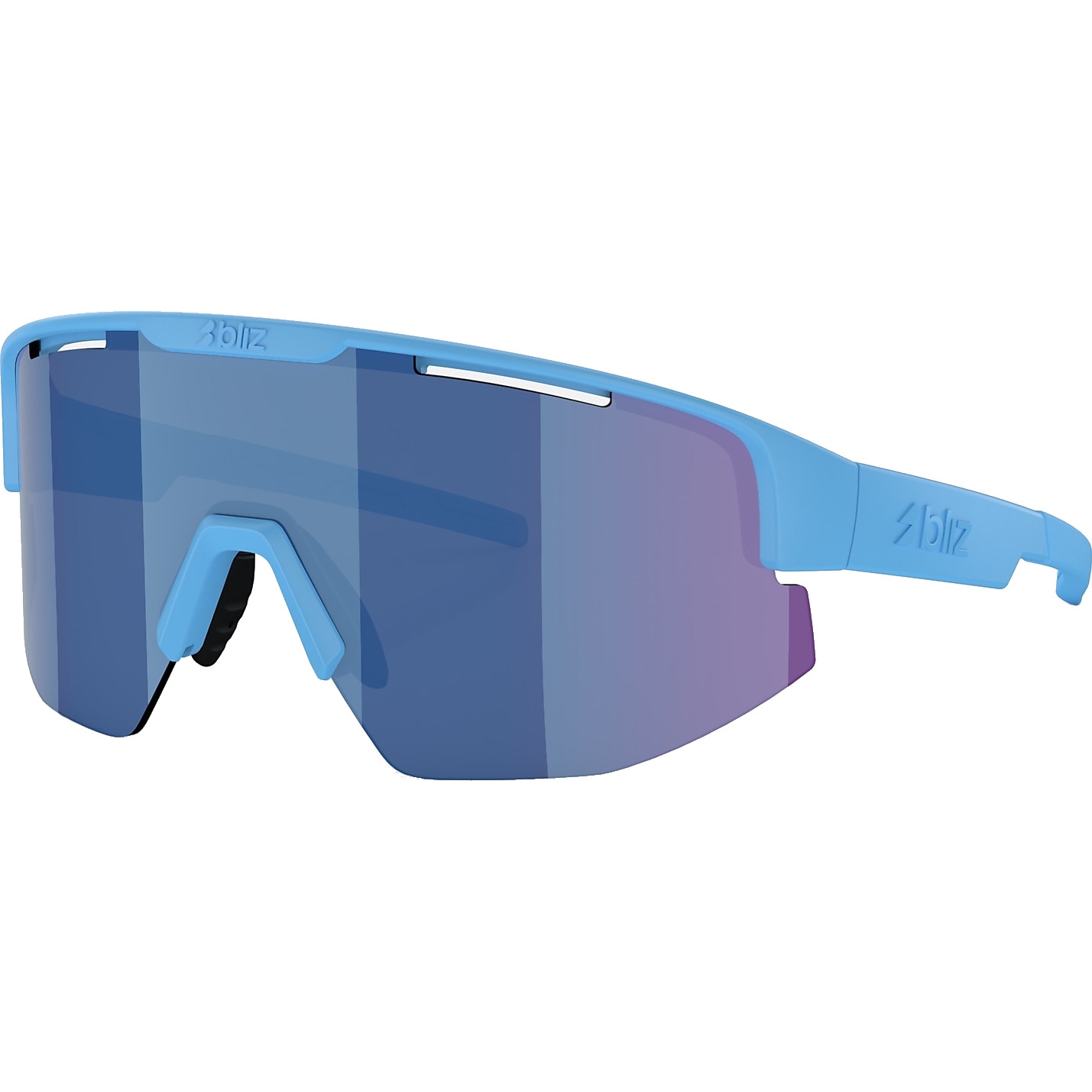 Picture of Bliz Matrix Glasses - Matt Blue / Grey with Blue Mirror