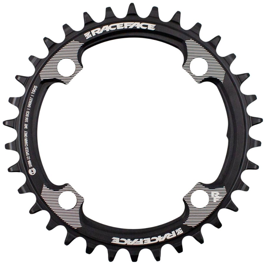 Picture of Race Face Narrow Wide Chainring - 4 Bolt - 104mm - Shimano 12-speed - black