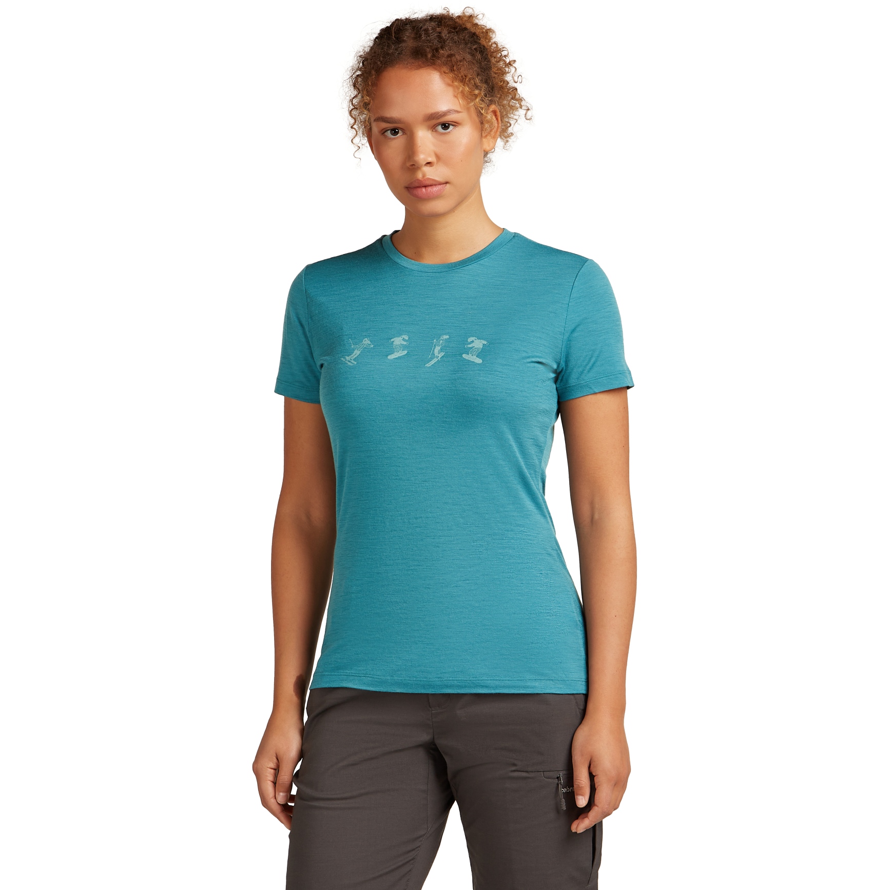 Produktbild von Icebreaker Merino 150 Tech Lite T-Shirt Snow Day Damen - Topaz