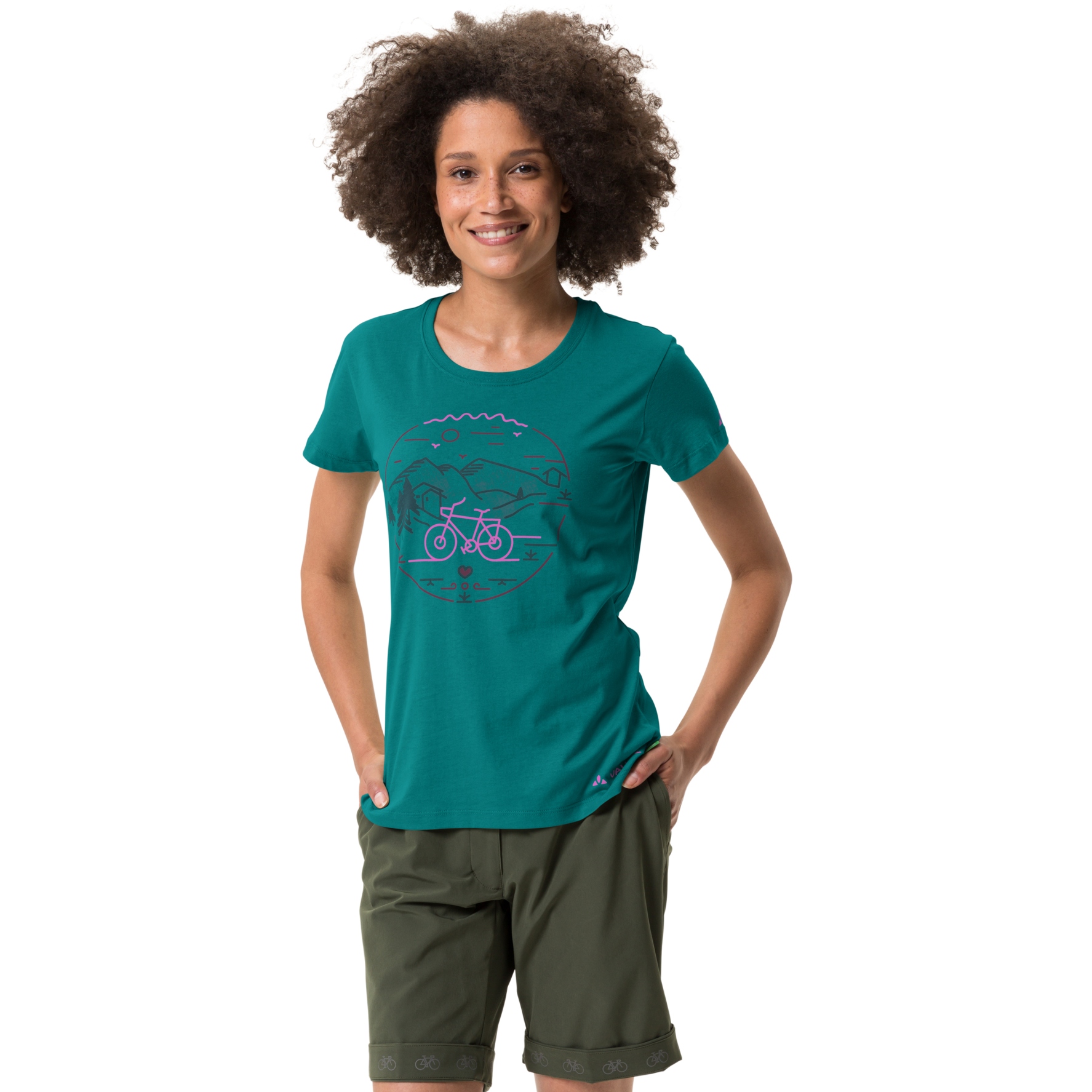 Picture of Vaude Cyclist T-Shirt V Women - wave