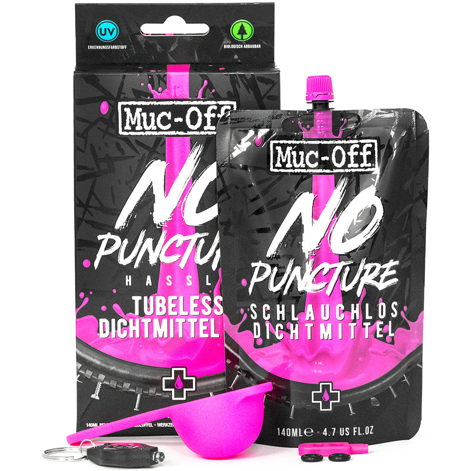 Productfoto van Muc-Off No Puncture Hassle Tubeless Sealant Kit - 140ml Pouch