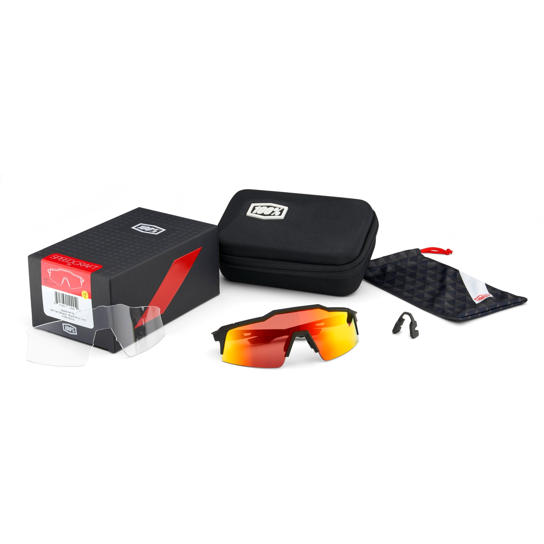 100% Speedcraft SL Glasses - Tokyo Nights / Translucent Grey