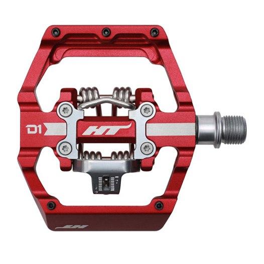 Picture of HT D1 DUO Clipless / Flat Pedals - red