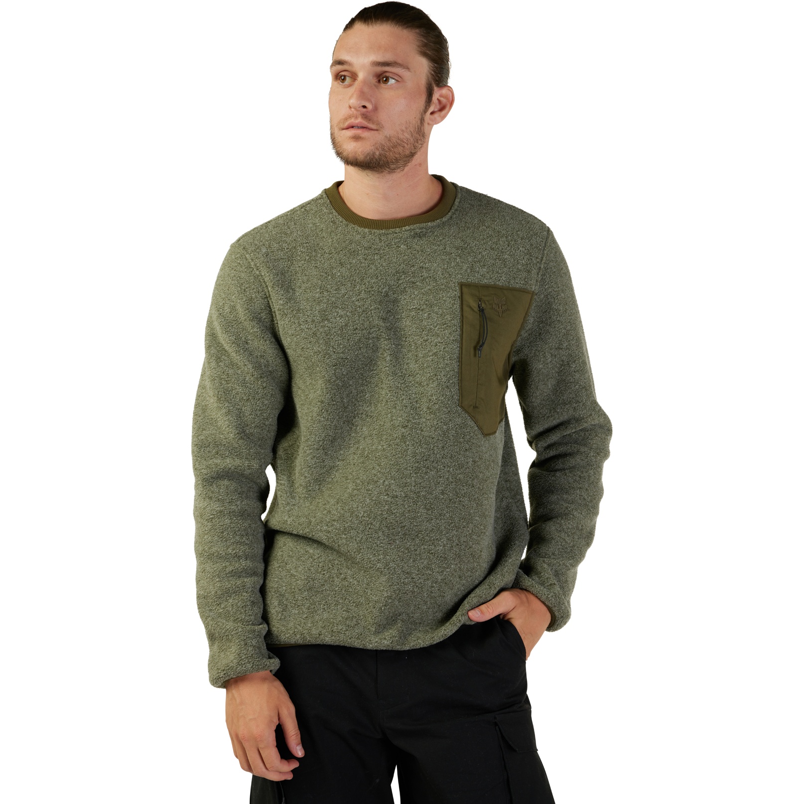 Olive green sherpa clearance pullover