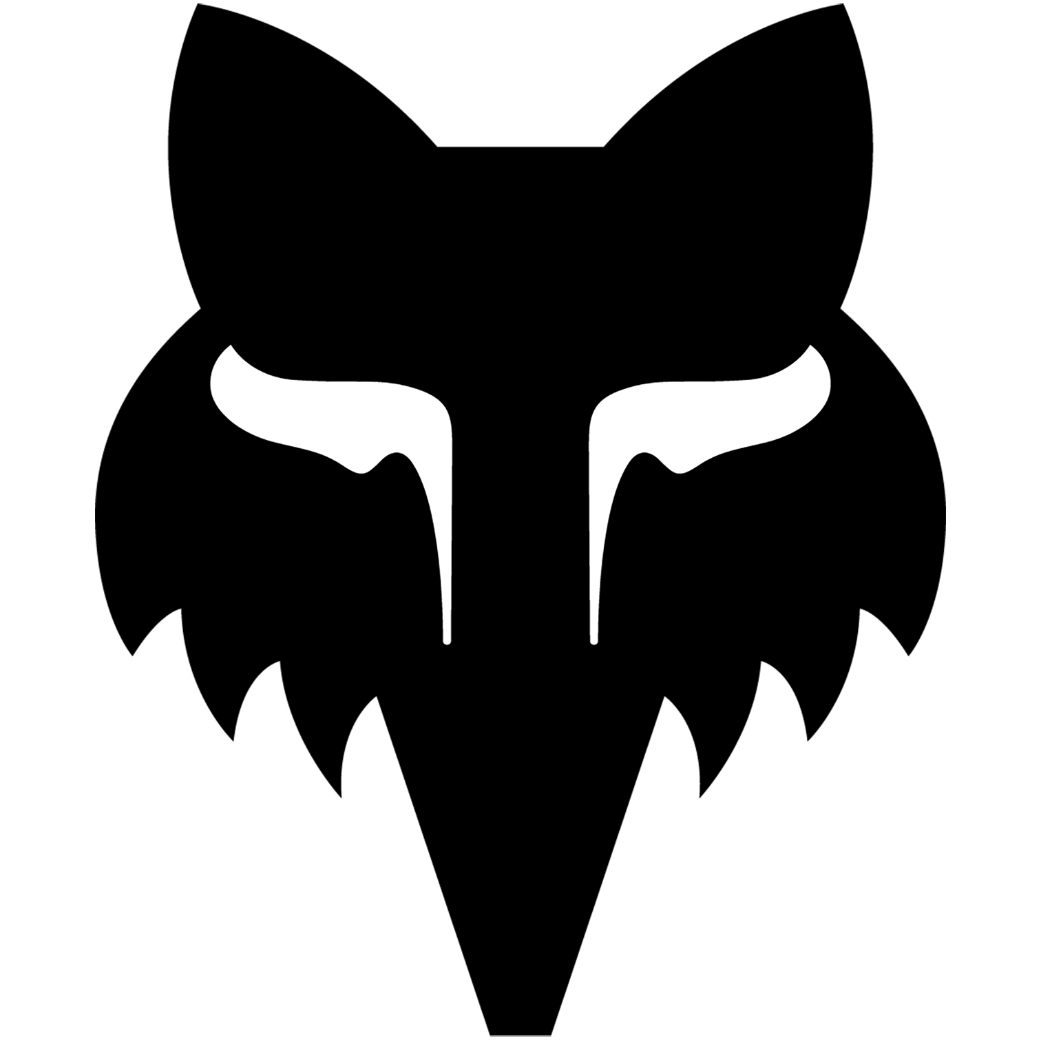 Picture of FOX Head 4&quot; Sticker - black