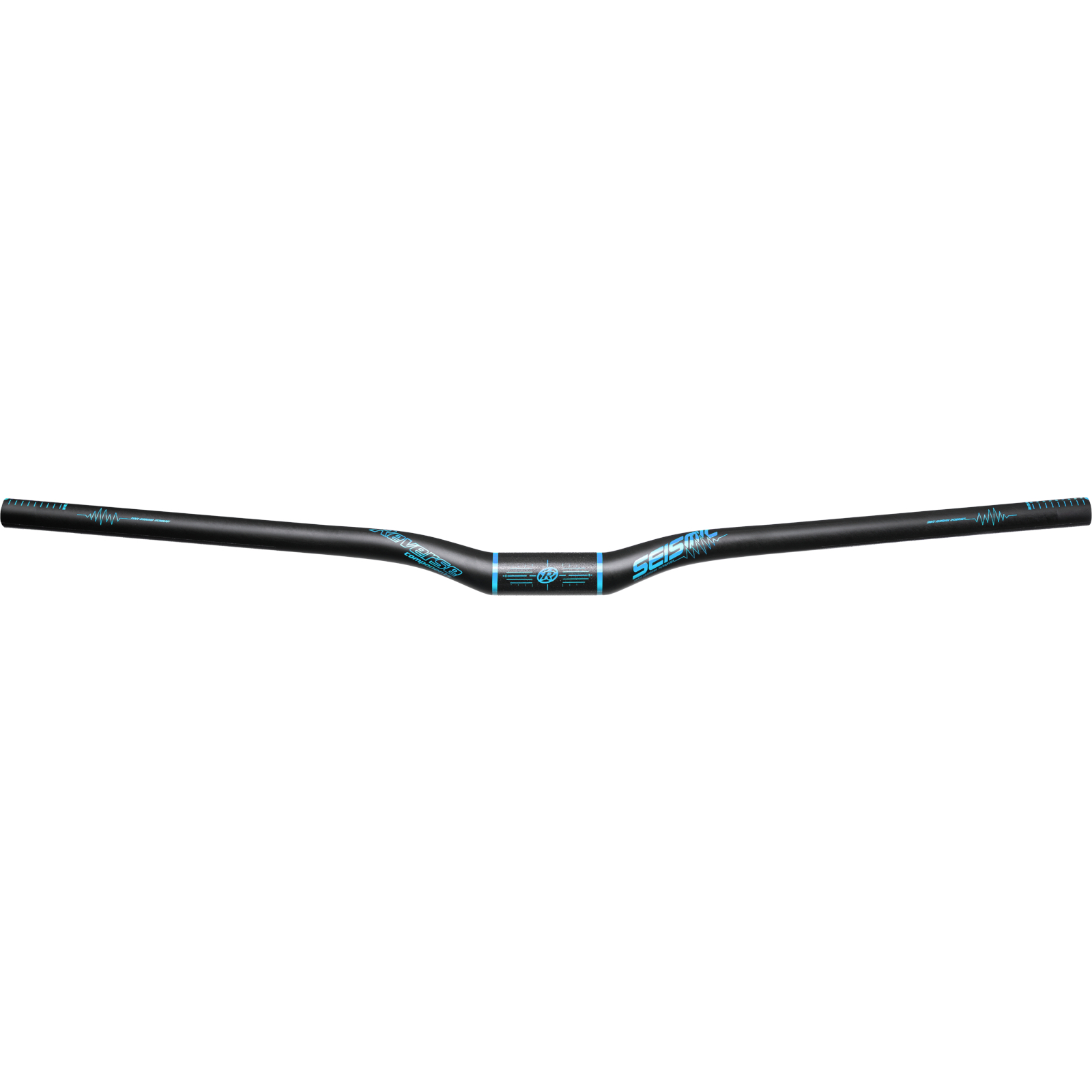 Picture of Reverse Components Seismic 810 Carbon Handlebar | 35mm - 25mm Rise - matt black/light blue