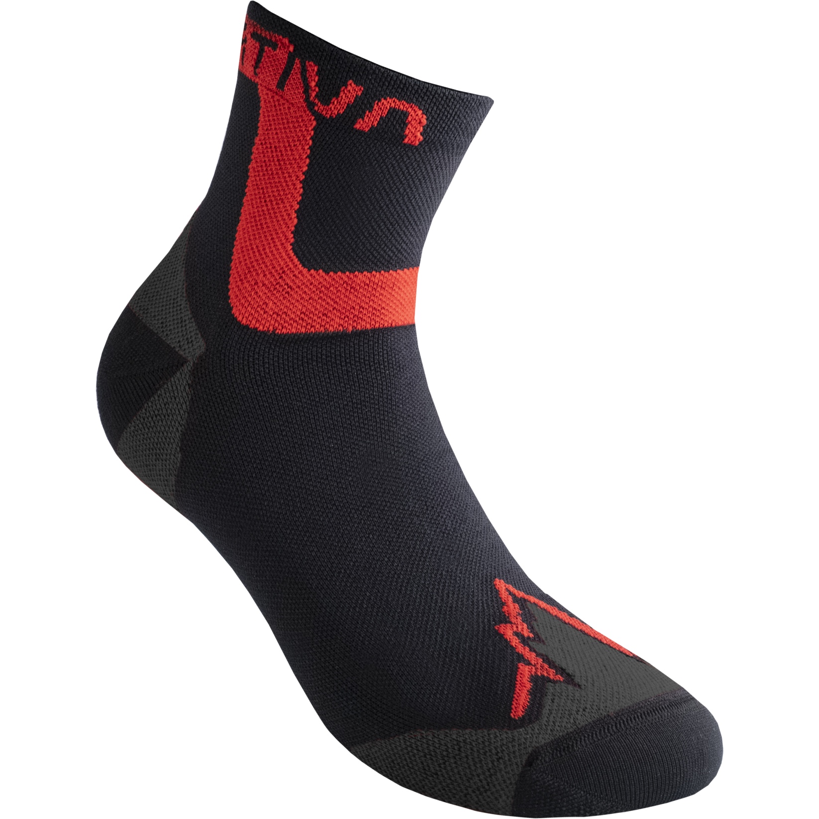 Image of La Sportiva Ultra Running Socks - Black/Goji