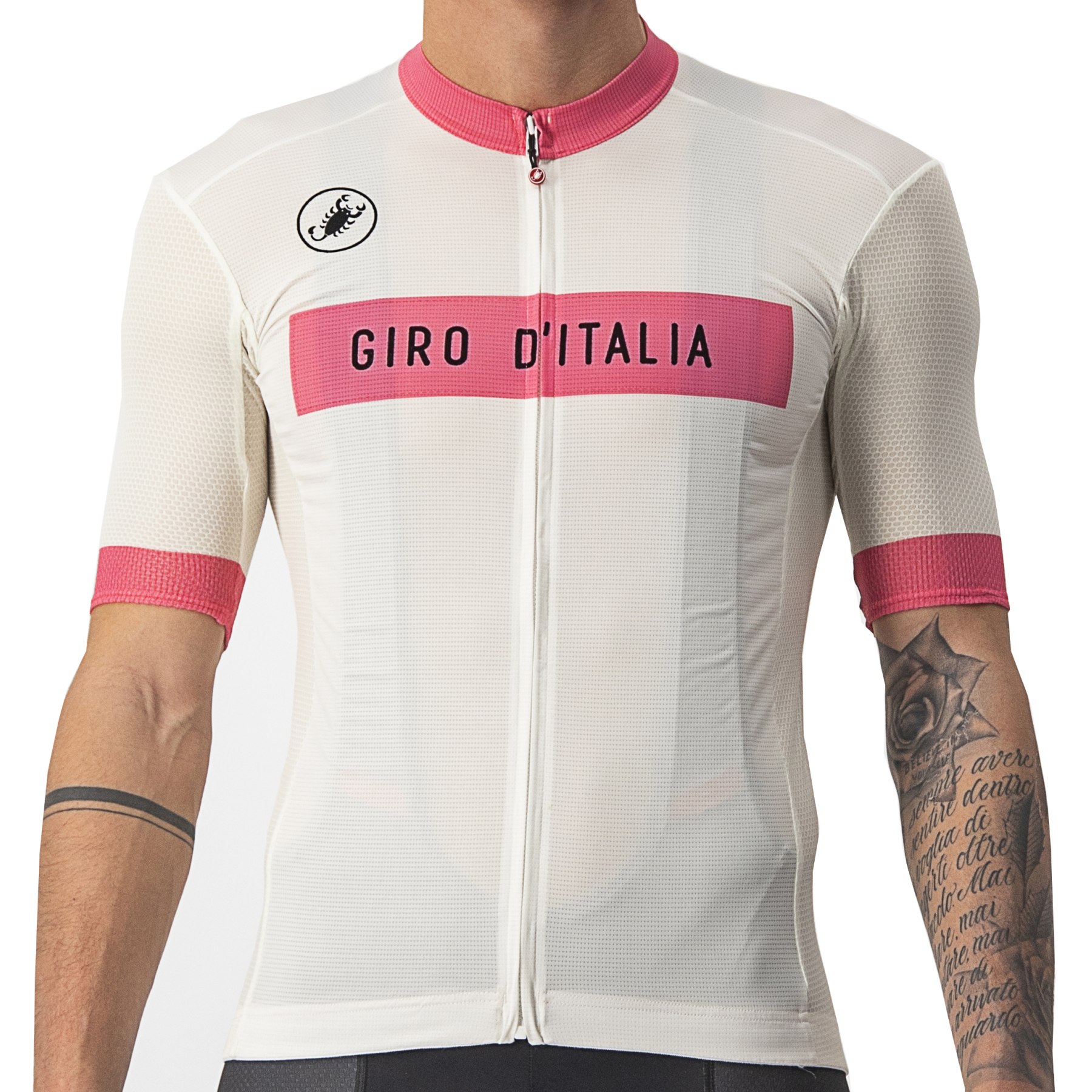 Image of Castelli Giro d'Italia 2022 Fuori #Giro Jersey - white 065