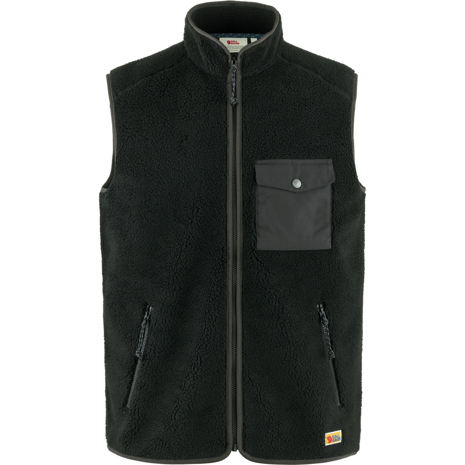 Fjällräven Vardag Pile Fleece Vest Men - black-dark grey | BIKE24