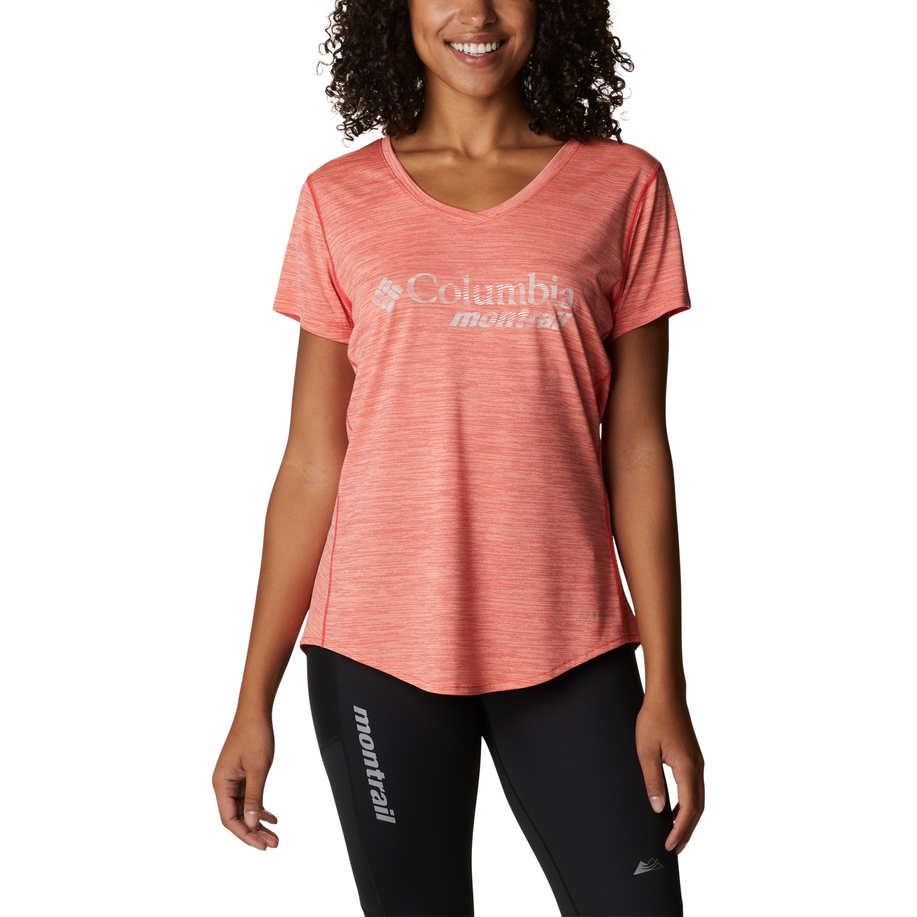 Picture of Columbia Trinity Trail II Graphic T-Shirt Women - Red Hibiscus