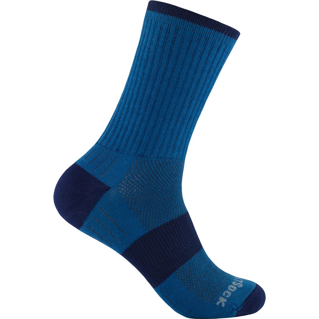 Picture of WRIGHTSOCK Escape Crew Double Layer Socks - azure blue - 956-77
