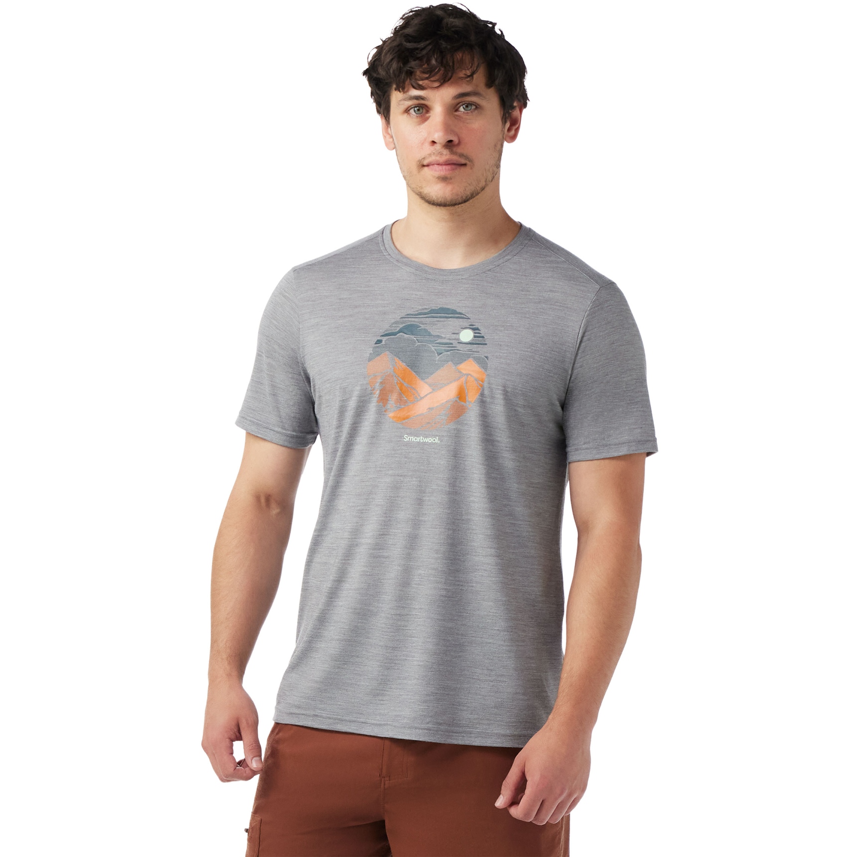 Produktbild von SmartWool Fourteener Active Graphic T-Shirt Herren - 545 light gray heather