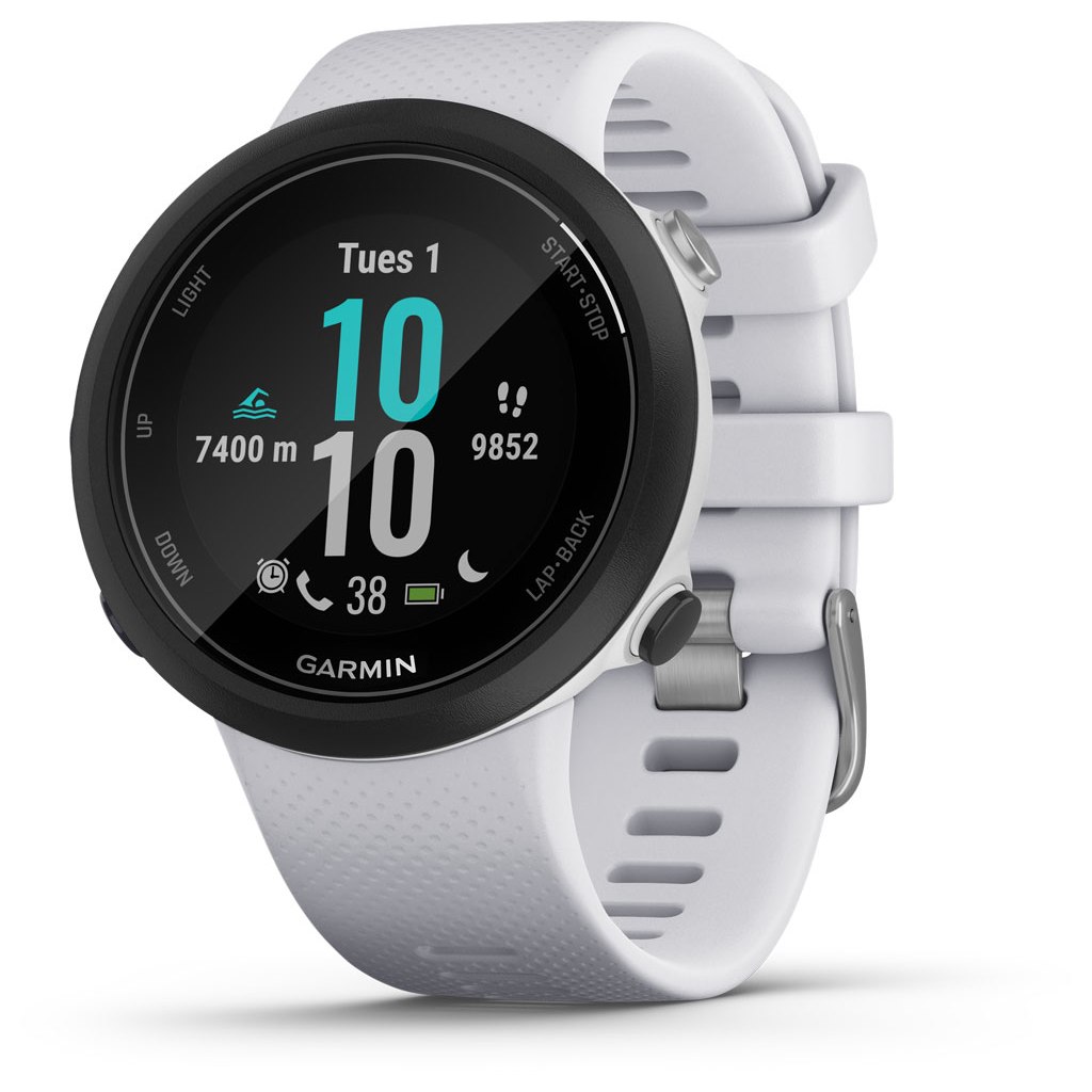 Productfoto van Garmin Smartwatch - Swim 2 GPS - wit/zilver