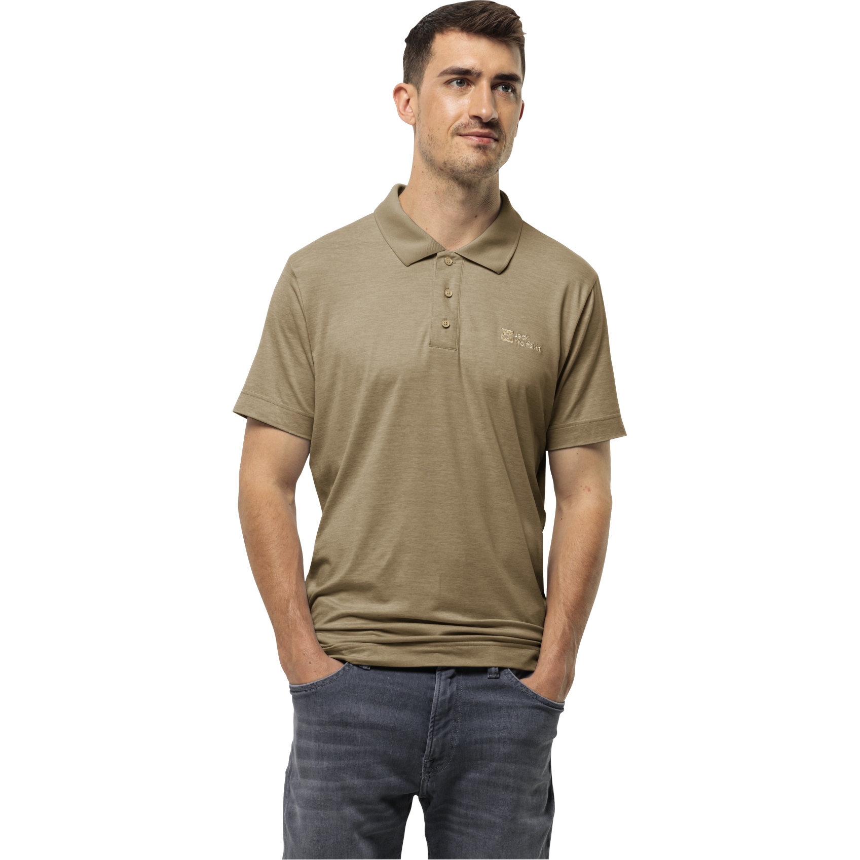 Produktbild von Jack Wolfskin Travel Polo Shirt Herren - bay leaf