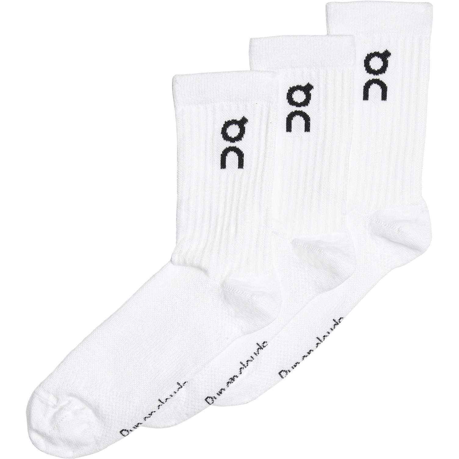 On Logo Sock 3-Pack Unisex - White | BIKE24