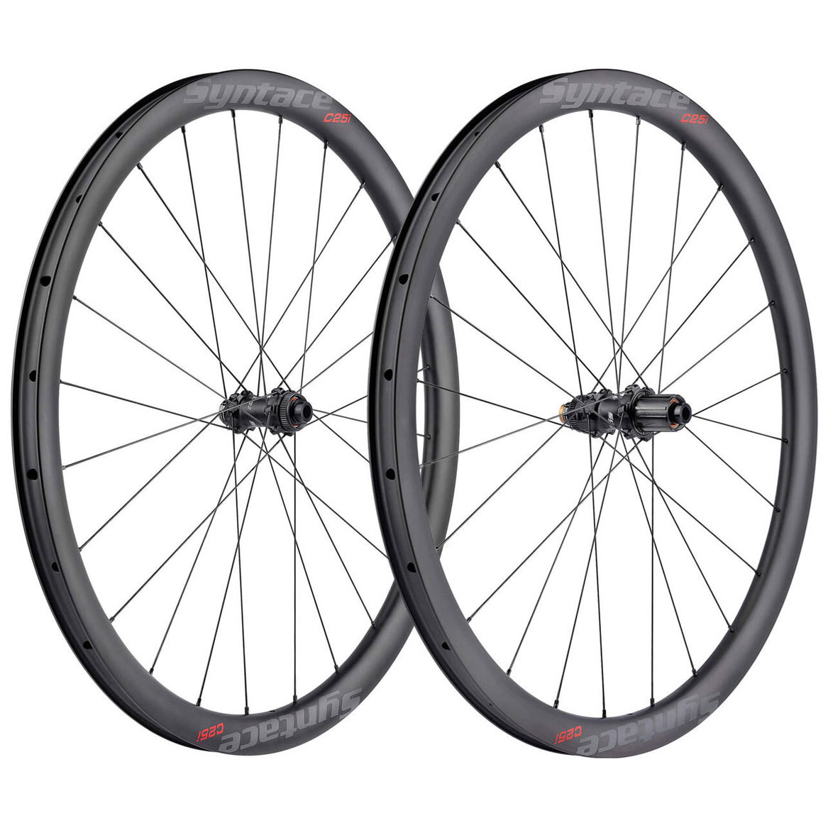 Picture of Syntace C25i Carbon SpeedTorque 700c - Wheelset - 24 Holes - 12x100/12x142mm - HG