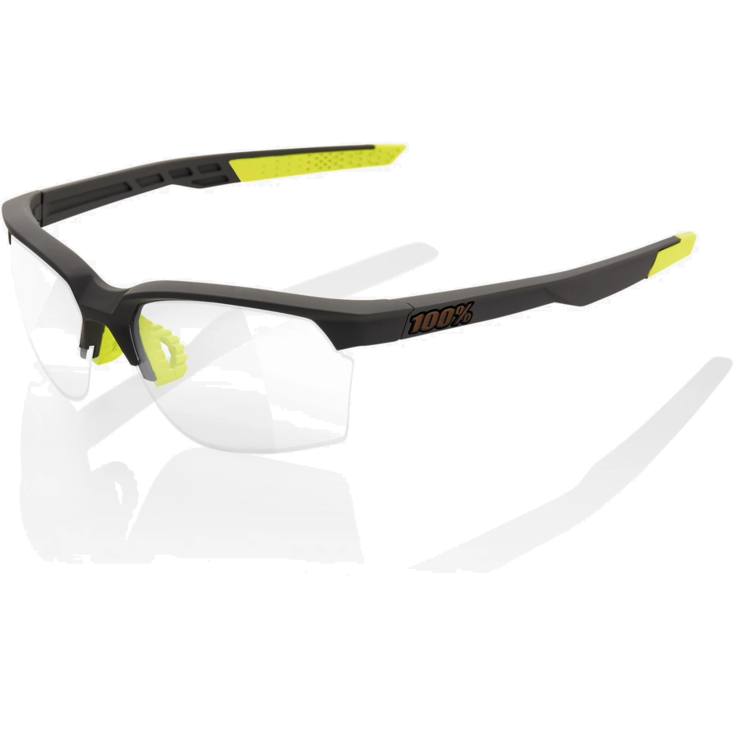 Produktbild von 100% Sportcoupe Brille - Photochromic Lens - Soft Tact Cool Grey