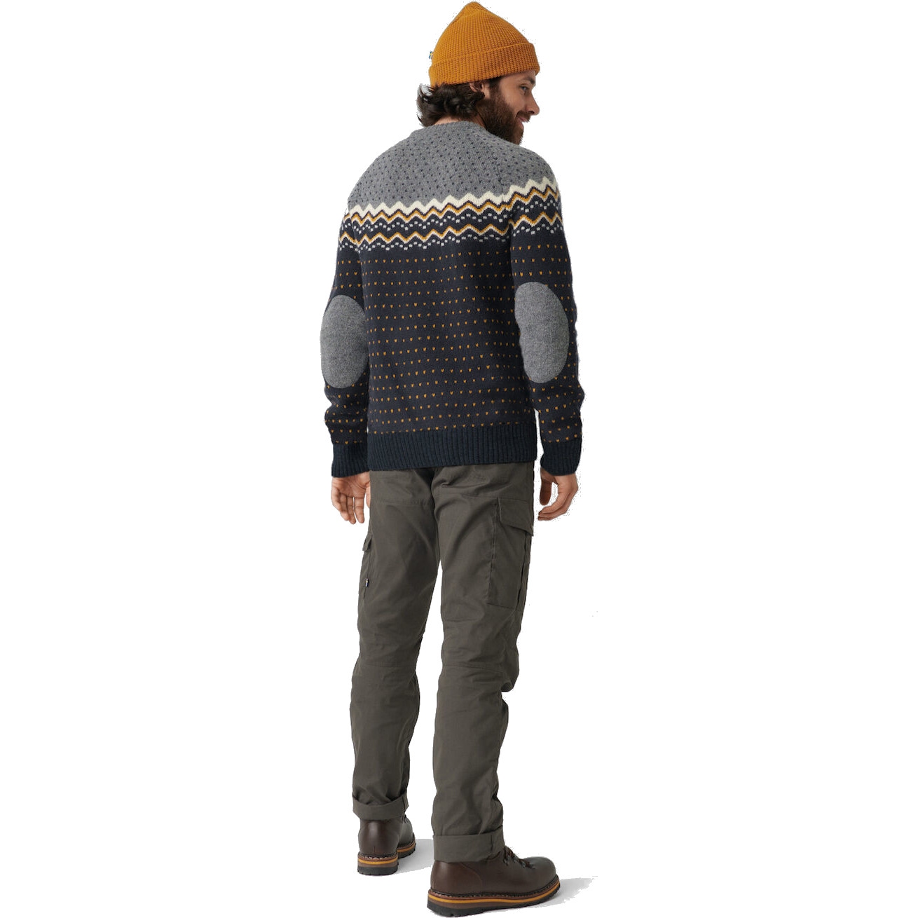 Fjällräven Övik Knit Sweater Men - dark navy-mountain blue