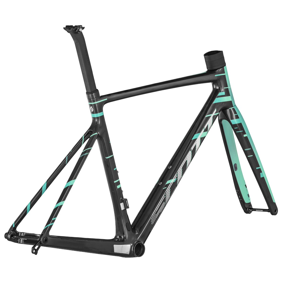 SCOTT ADDICT RC SUPERSONIC - Carbon Frame Set - 2022 - carbon black /  electric green