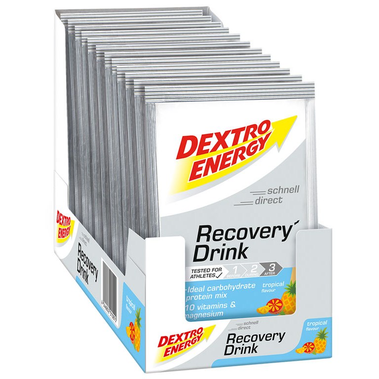 Produktbild von Dextro Energy Recovery Drink - Kohlenhydrat-Protein-Getränkepulver - 14x44,5g