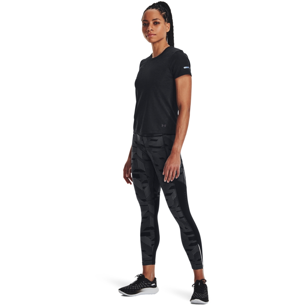 Under Armour UA Seamless Stride Short Sleeve Shirt Women -  Black/Black/Reflective