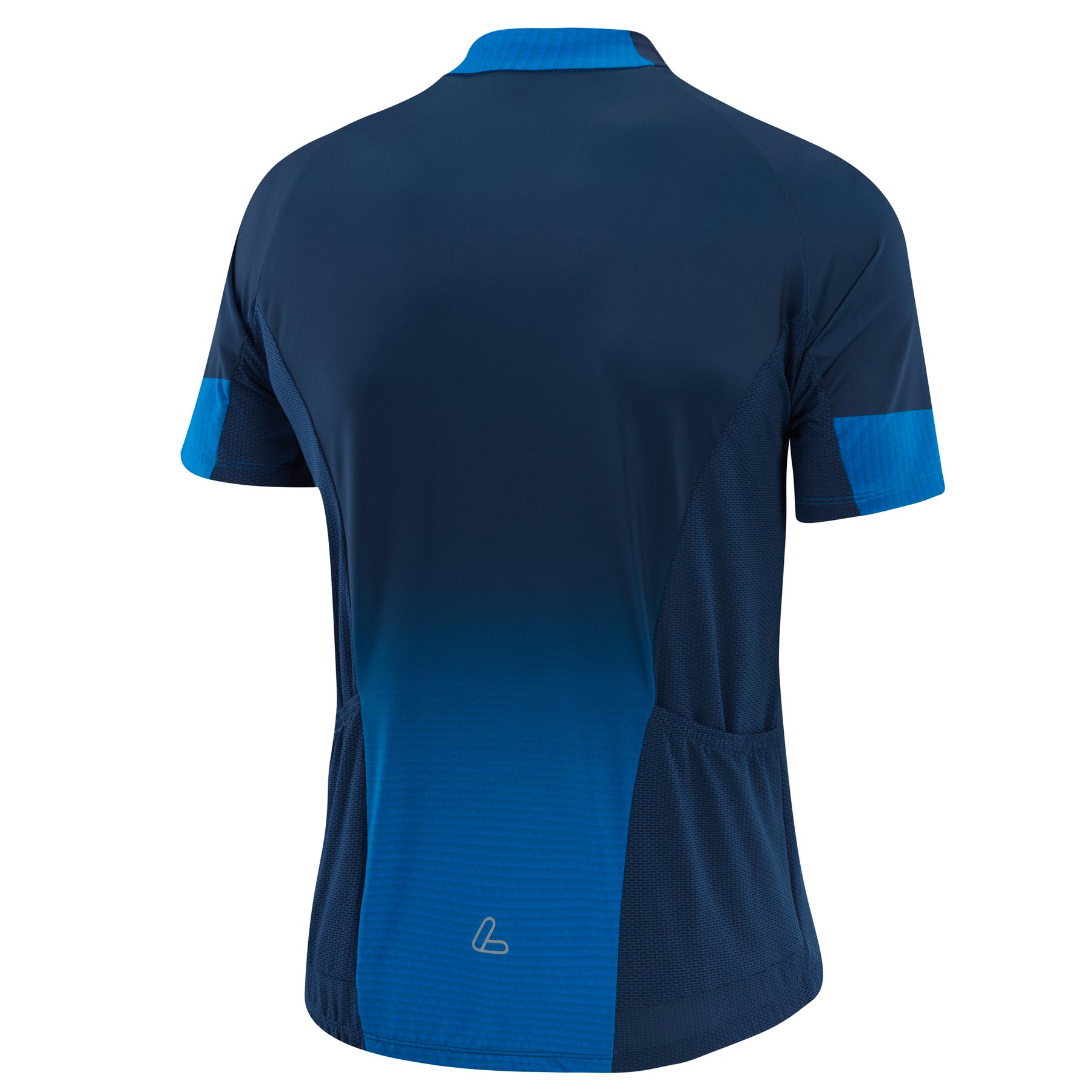 Löffler Messenger Mid Full Zip Bike Jersey Men - deep water/indigo 475