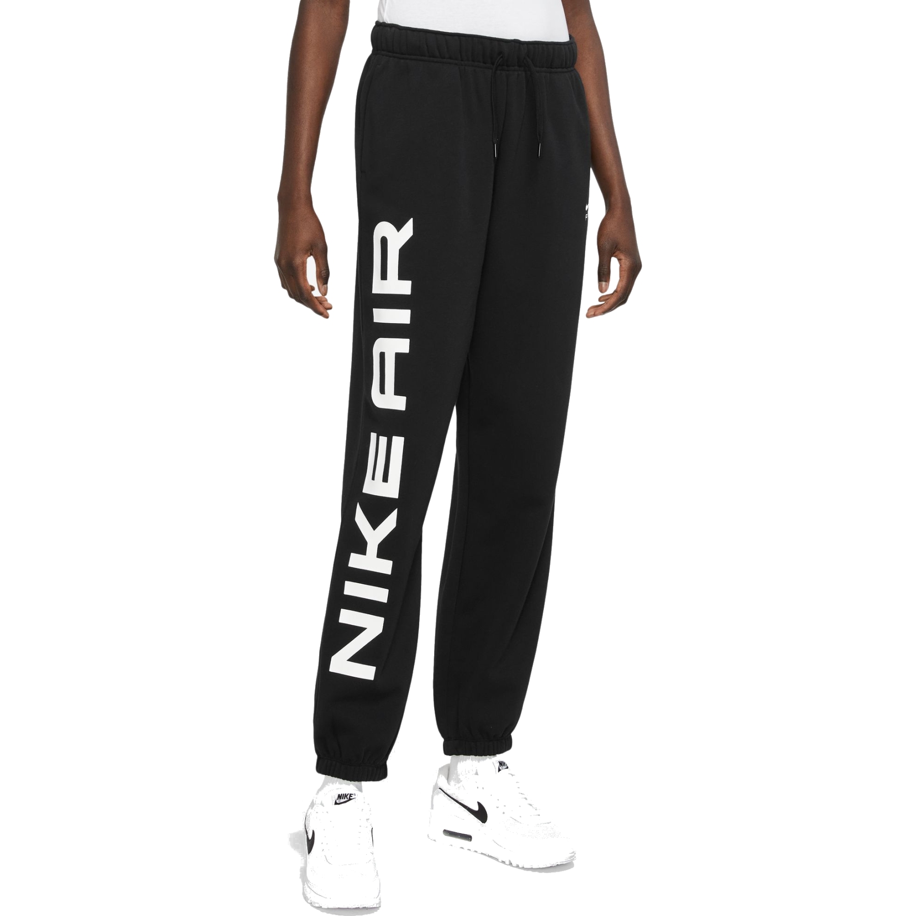 Immagine di Nike Pantaloni da Jogging Donna - Sportswear Air Fleece Oversized - nero/bianco FB8051-010