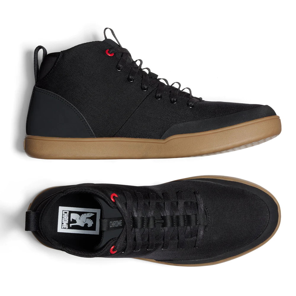 CHROME Bromley Mid Shoes - Black / Gum | BIKE24